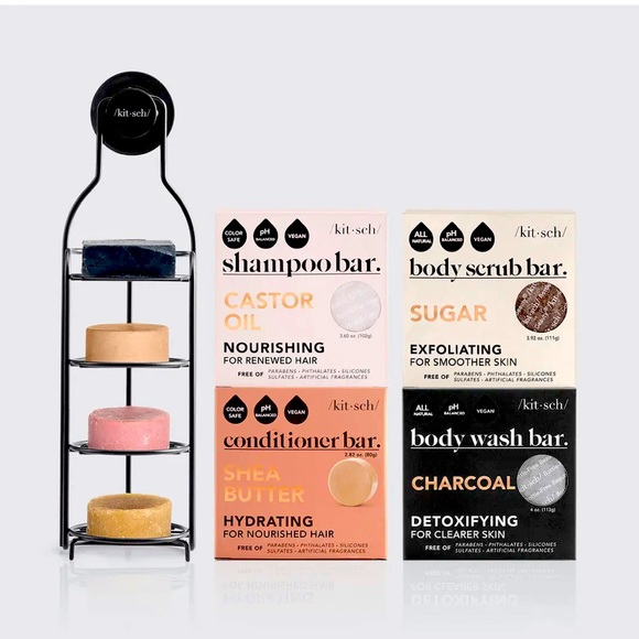 Kitsch Bath & Body Kitsch Bar Shampoo Body Wash And Shower Hanging